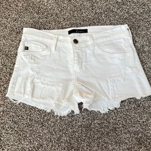 KanCan White Denim Shorts